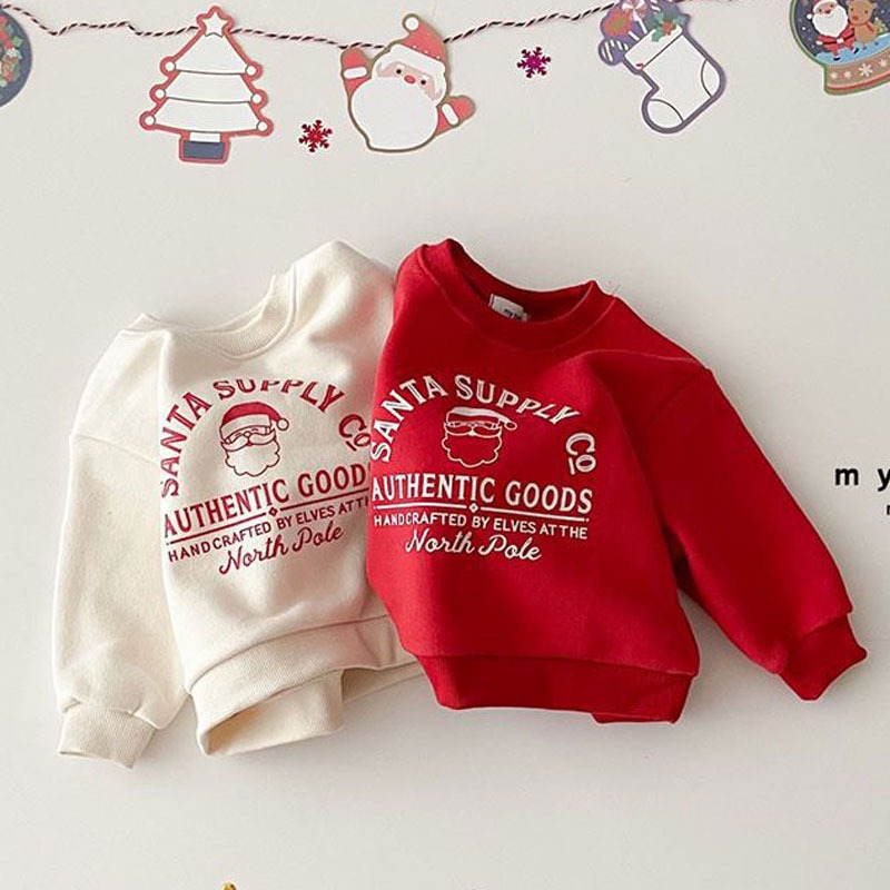 Winter Clothing Toddler Girl - Рождественский детский флисовый свитшот, осенне-зимние топы