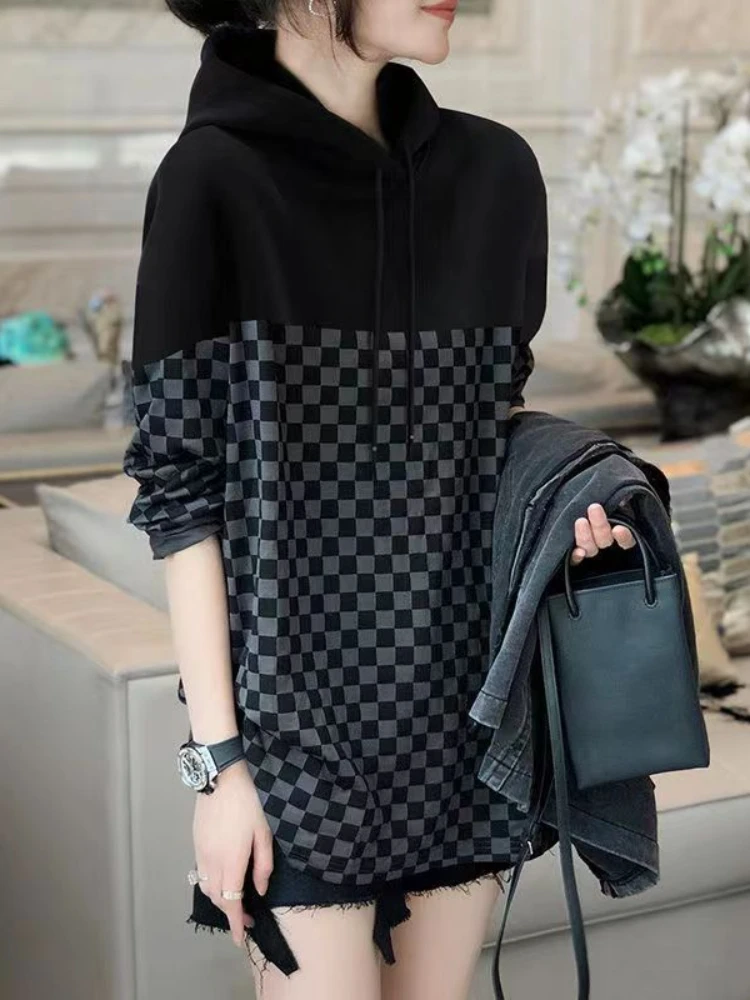 Winter Clothing Essentials For Women - Женская Толстовка свободного покроя, черная винтажная