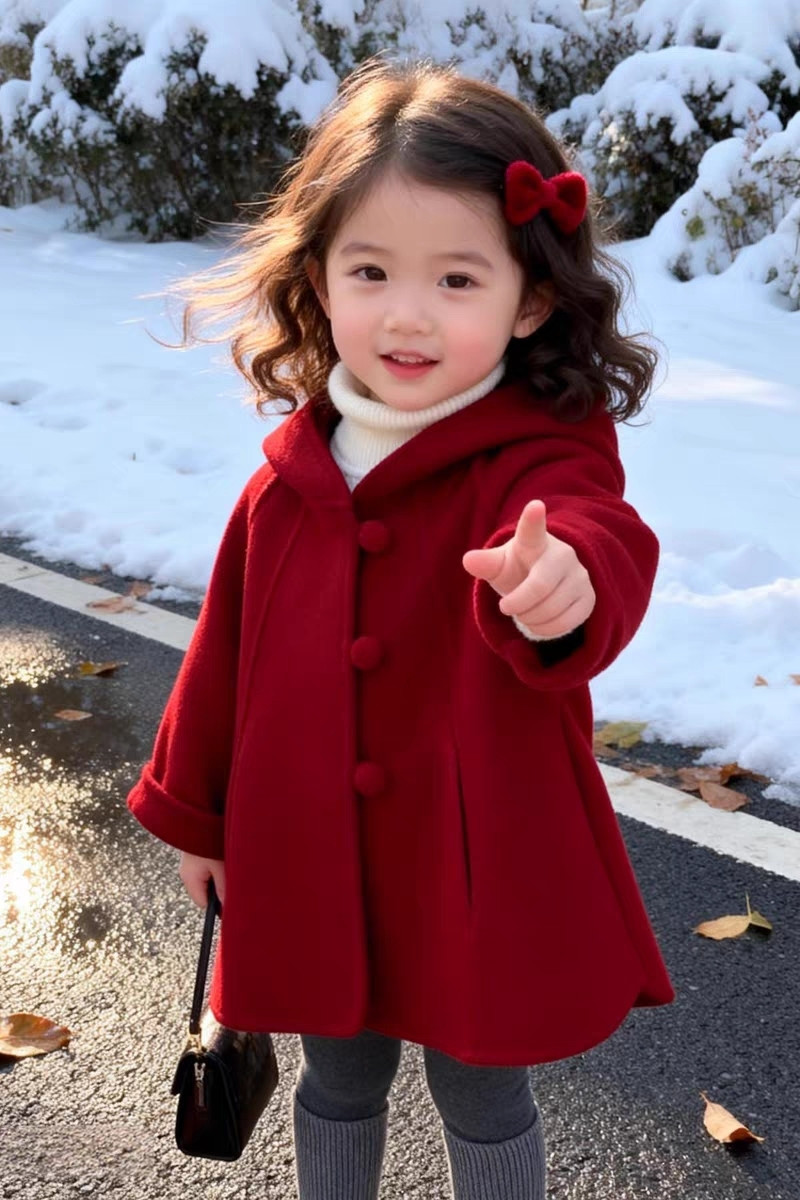Детское шерстяное пальто для д – обзор и цена Winter Clothing Toddler Girl