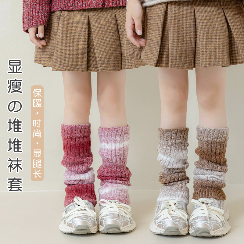 Вязаные гетры с градиентом для – обзор и цена Winter Clothing Leg Warmers
