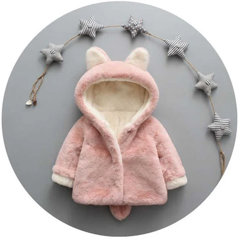 Милая плюшевая Детская куртка  – обзор и цена Winter Clothing Toddler Girl